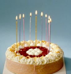 Свечи в торт СПАГЕТТИ 3 мм 16,5 см 18 шт.