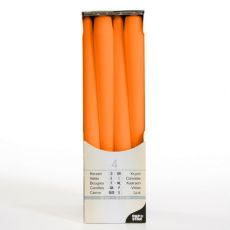 Свечи АНТИК оранжевые 2,2 см 25 см 4 шт.